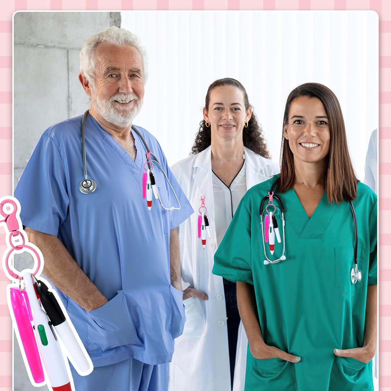 Conjunto de bolígrafos de enfermera Sibba Mini Rosa