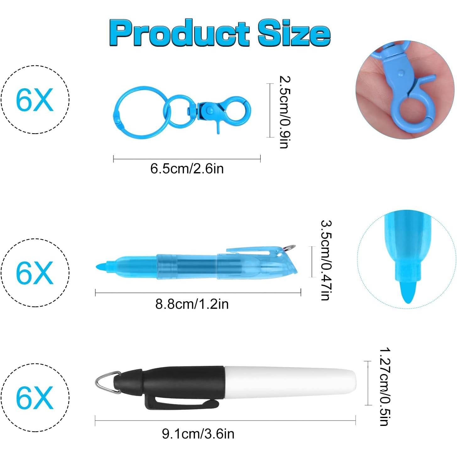 Conjunto de Marcadores Mini DOUB para Enfermeras - 8 Piezas