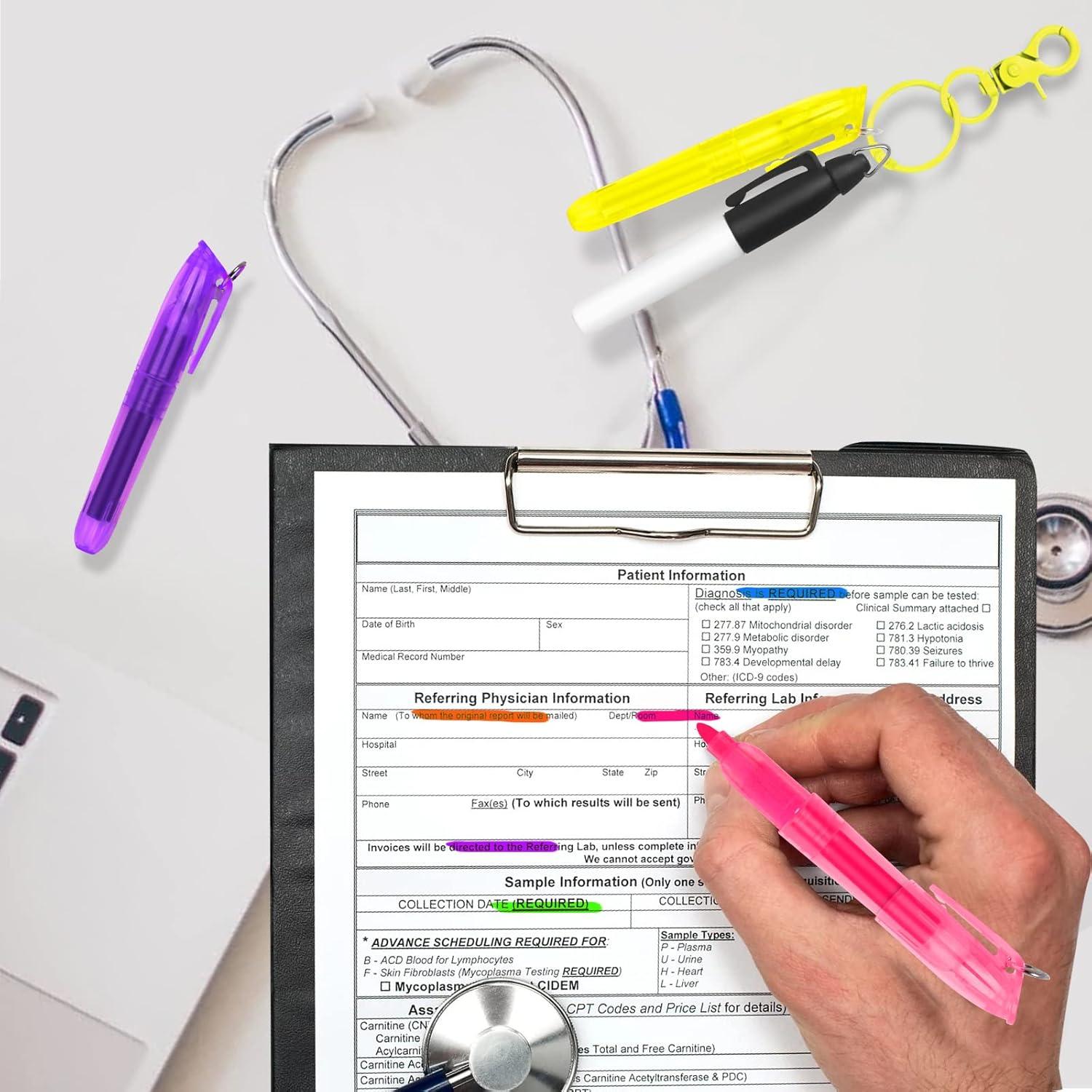 Conjunto de Marcadores Mini DOUB para Enfermeras - 8 Piezas