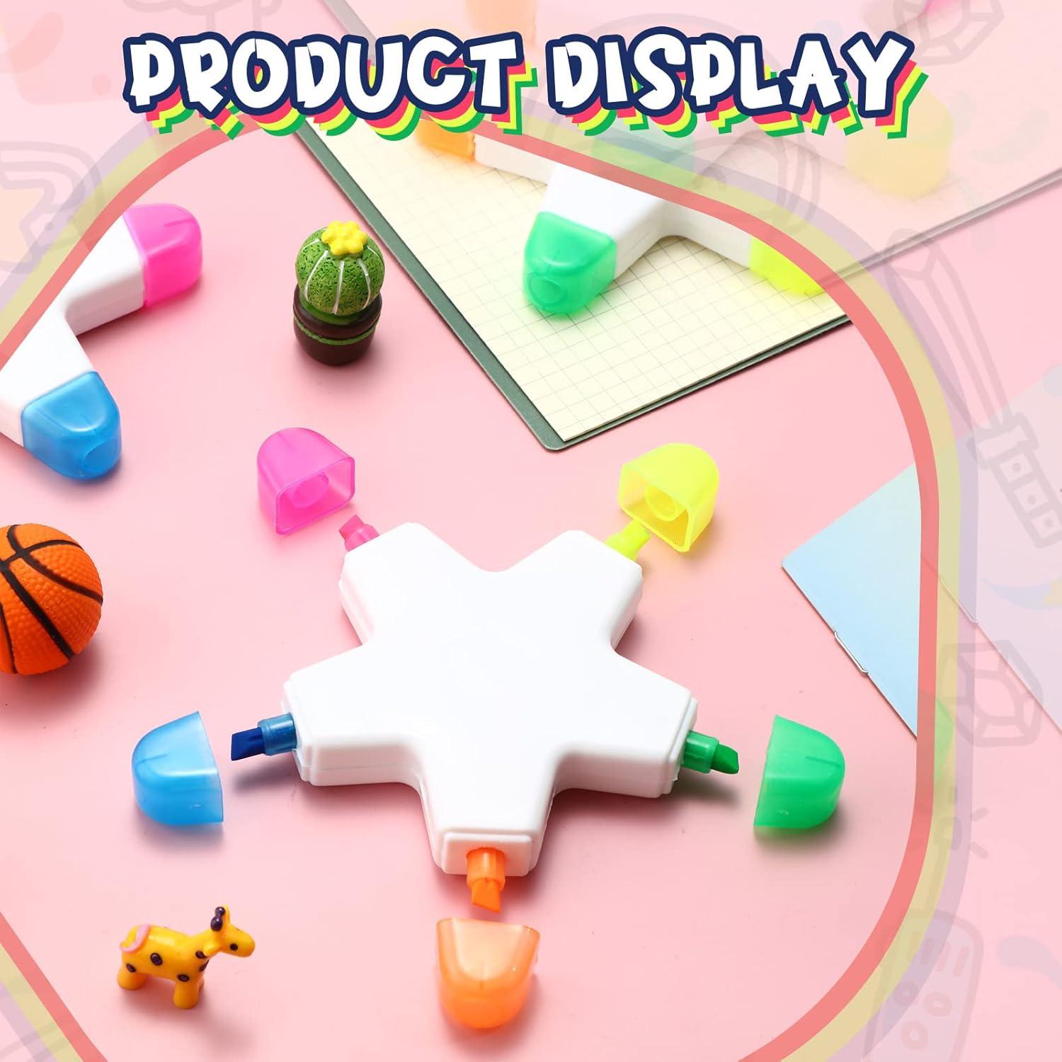 Marcadores Estrella Geyee 24 Pcs Acuarela Fluorescentes