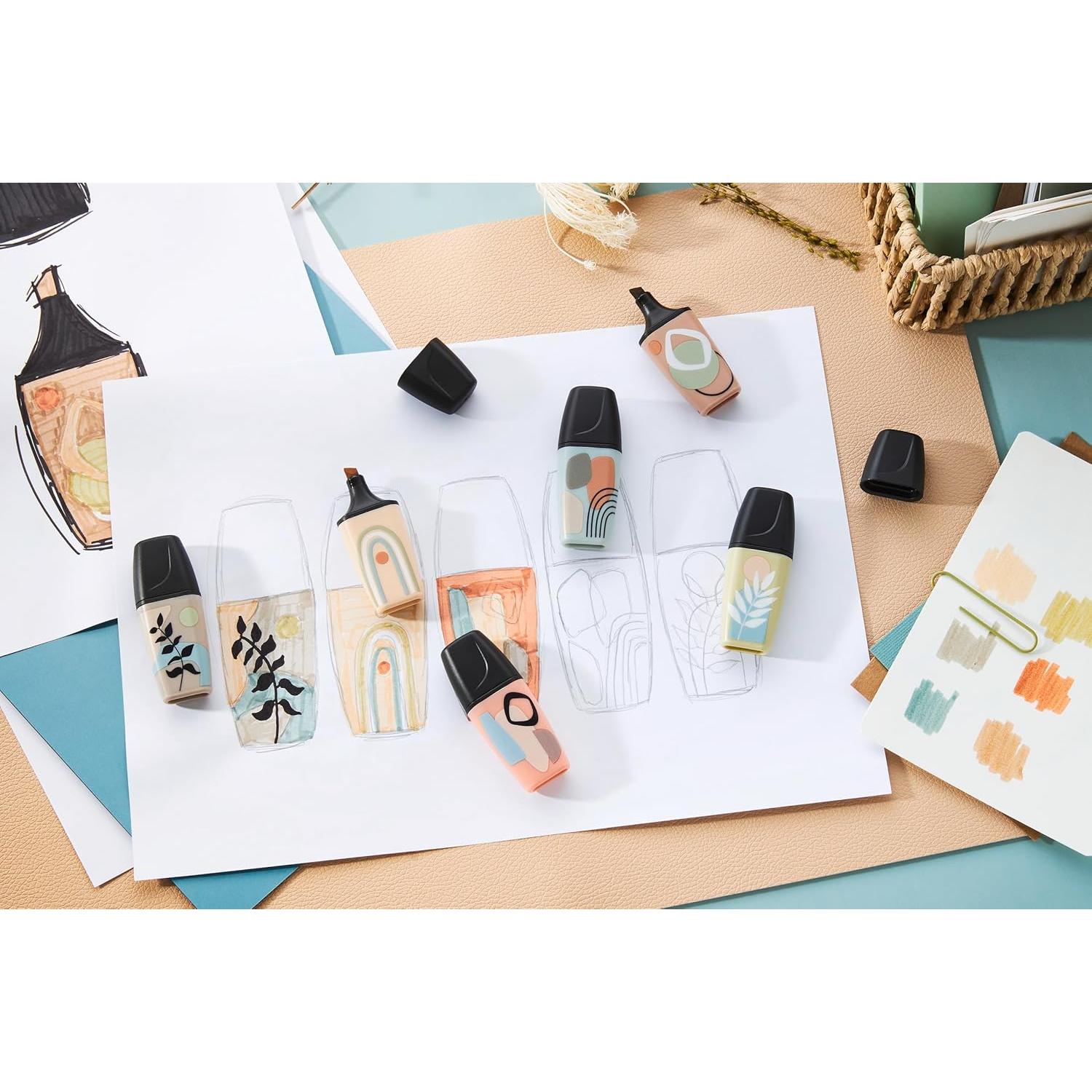 Marcadores STABILO BOSS MINI Naturevibes - Paquete de 6 colores