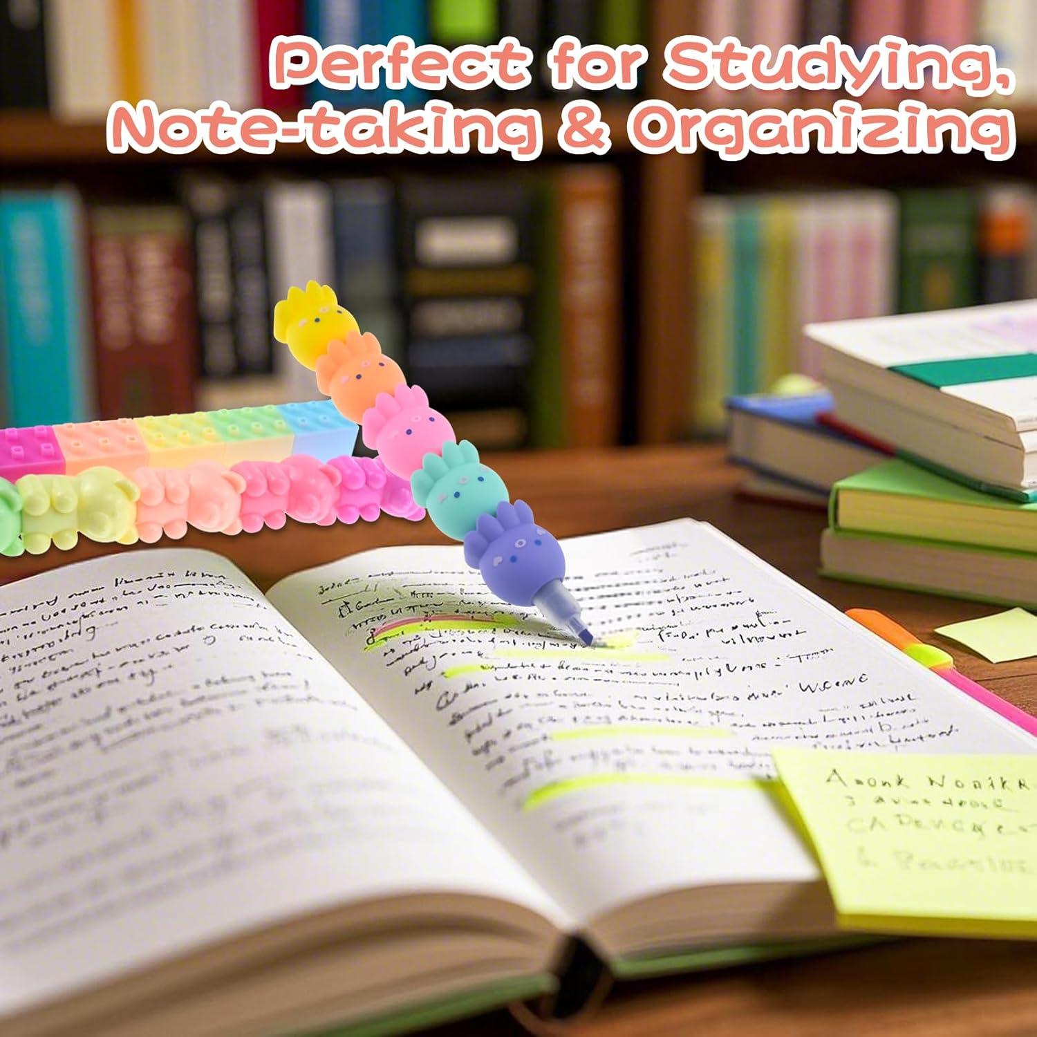 4 Mini Marcadores Fluorescentes Molybdix Colores Pastel