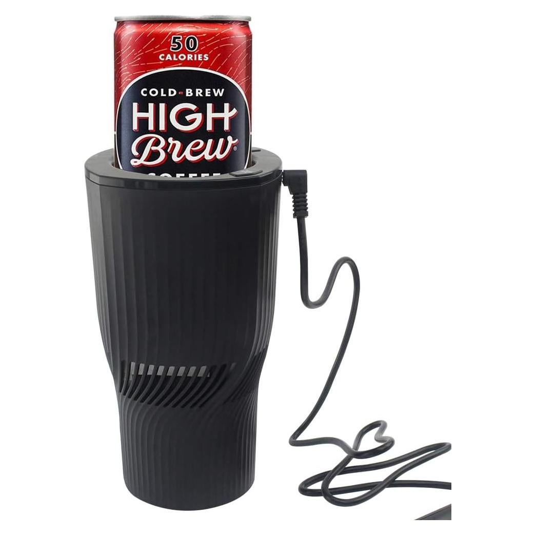 Soporte Calentador y Enfriador de Tazas HPYDIY 2-en-1 Negro