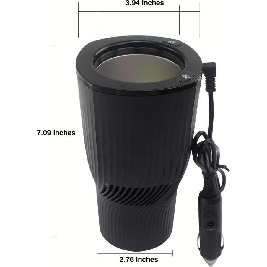 Soporte Calentador y Enfriador de Tazas HPYDIY 2-en-1 Negro