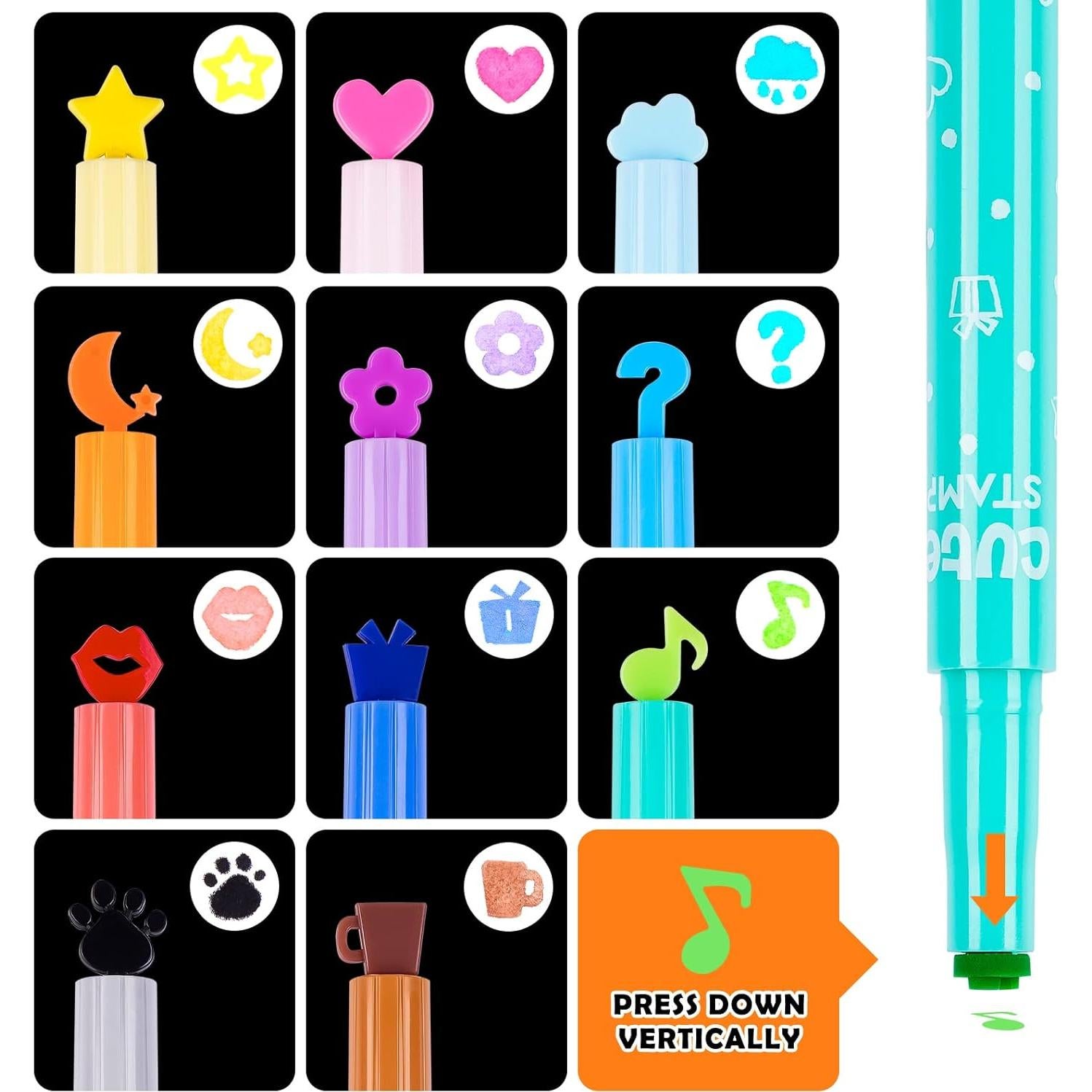 Marcadores de Sello NiArt 11 Colores Caramelo para Manualidades