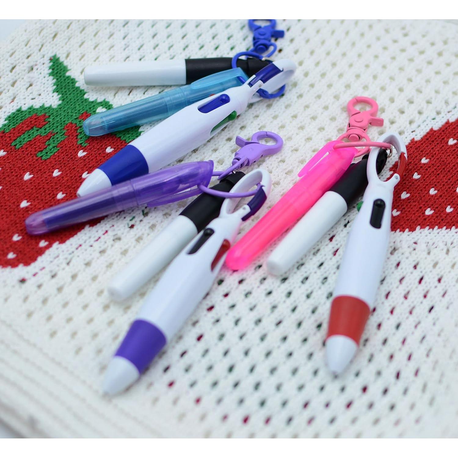 Conjunto de bolígrafos mini YYaaloa para enfermeras - 2 resaltadores y 2 llaveros