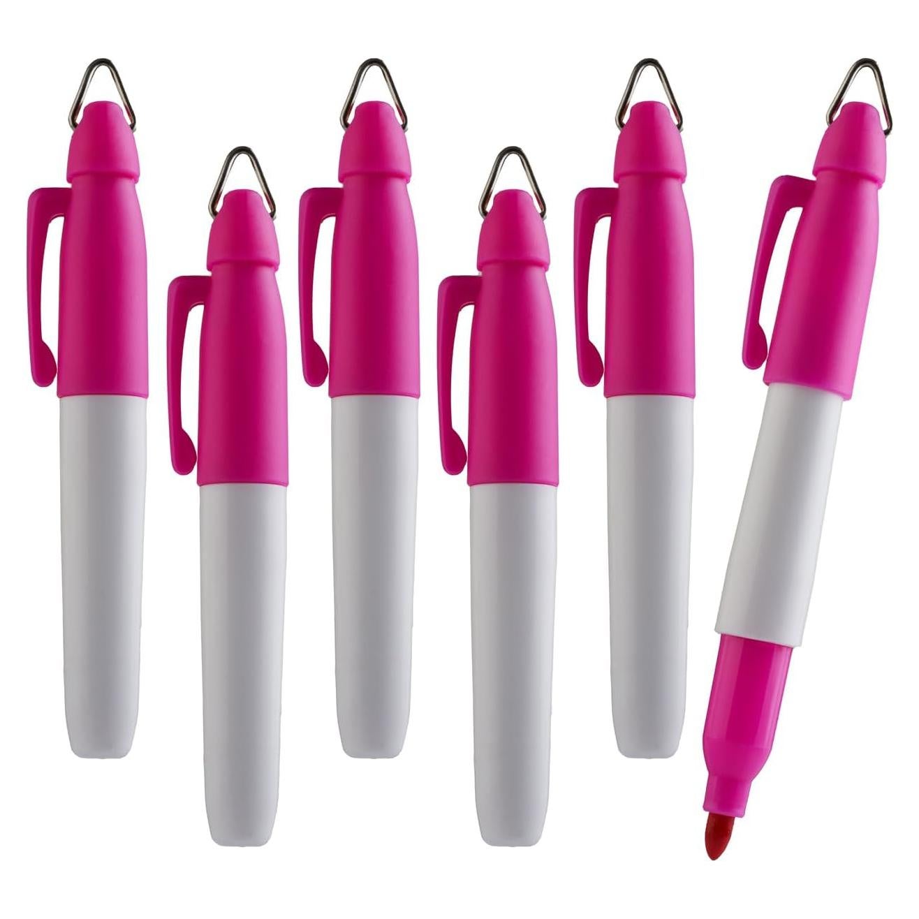 Marcadores Permanentes Mini TH Golf, 6 Colores, Punta Fina