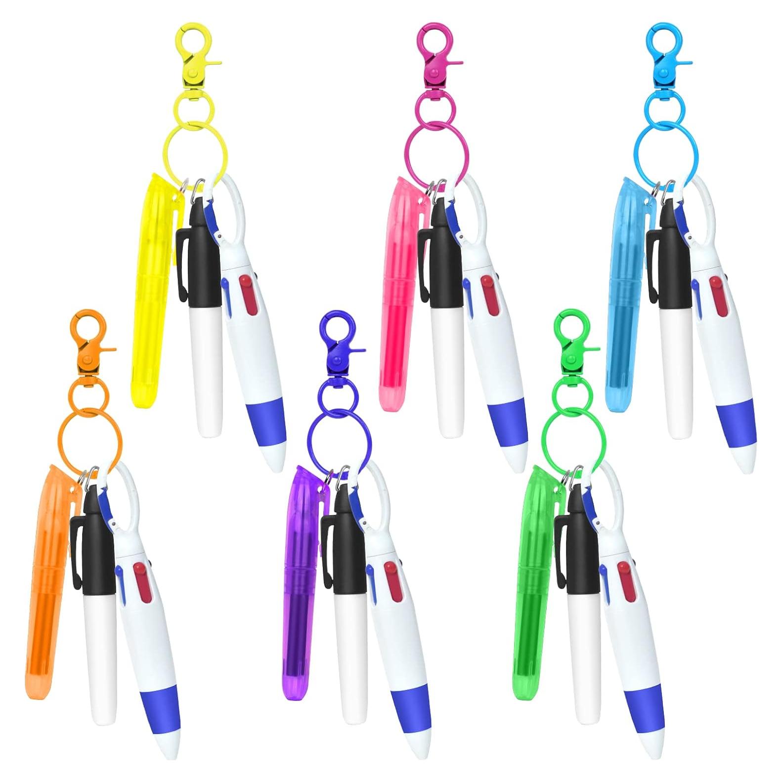 Paquete 24 Piezas Bolígrafos Resaltadores DLUGOPIS Multicolor