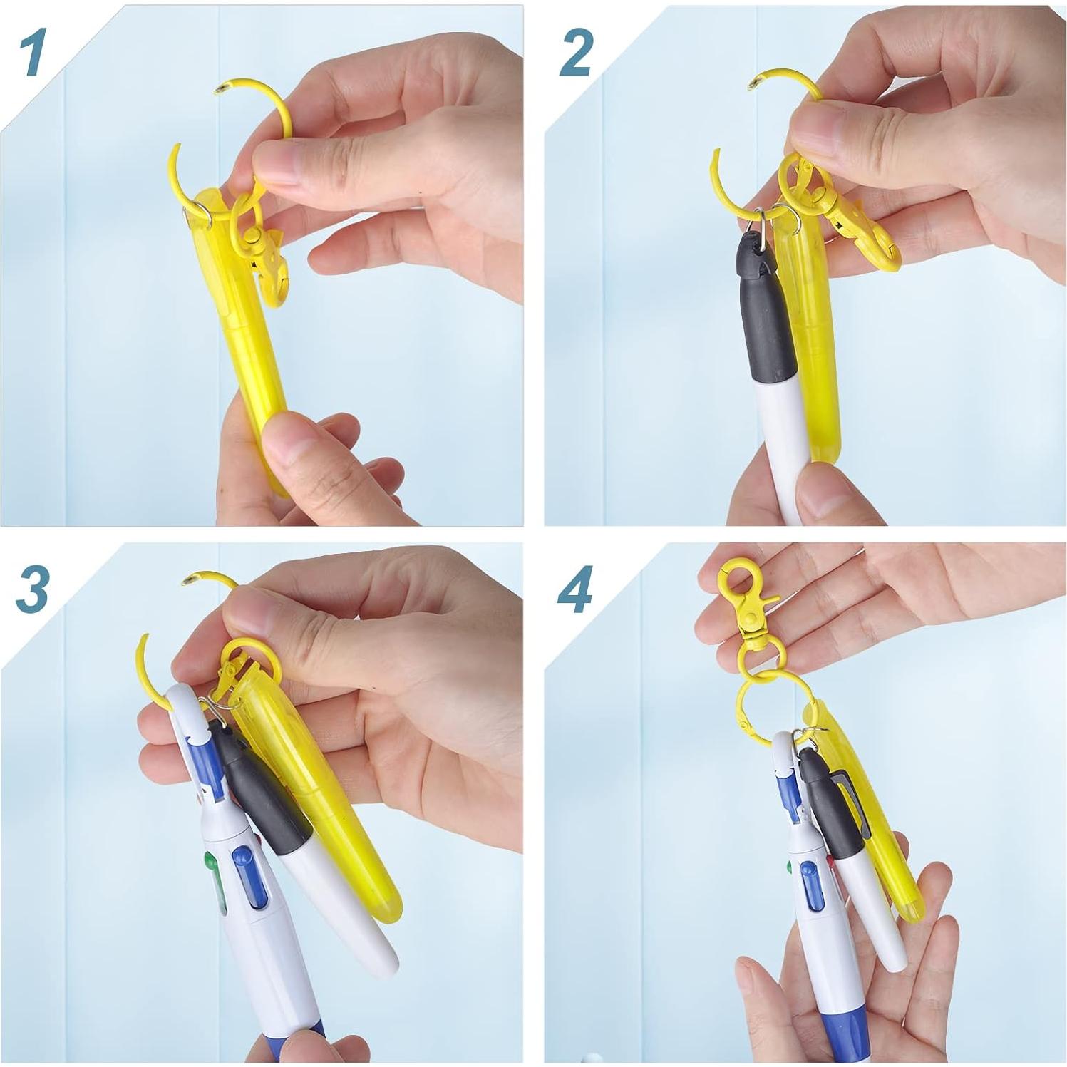 Paquete 24 Piezas Bolígrafos Resaltadores DLUGOPIS Multicolor