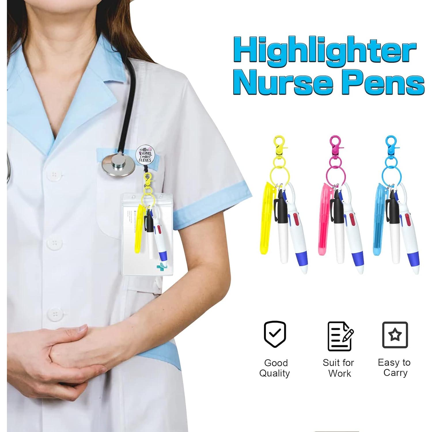 Paquete 24 Piezas Bolígrafos Resaltadores DLUGOPIS Multicolor