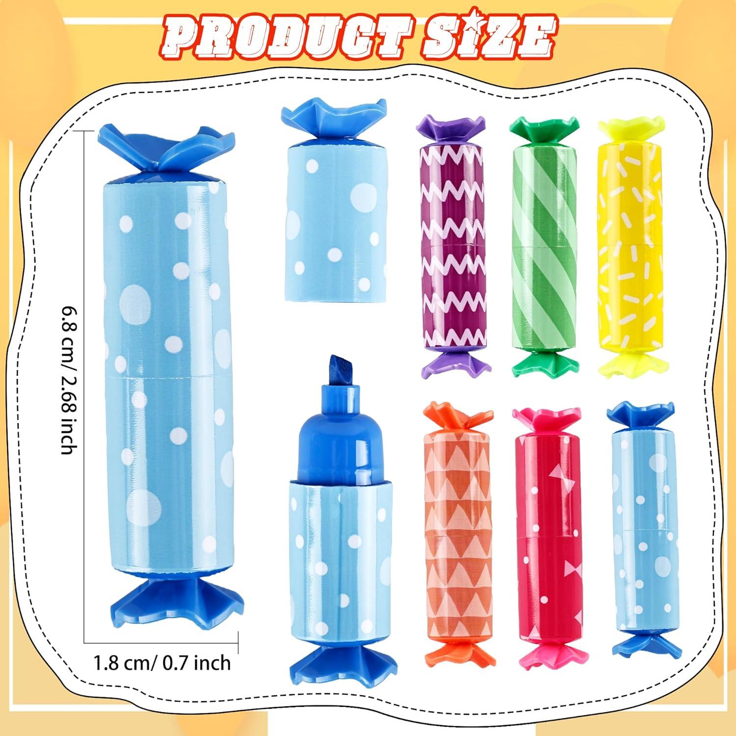 Paquete de 60 Mini Resaltadores Norcoin Multicolor Punta Chisel