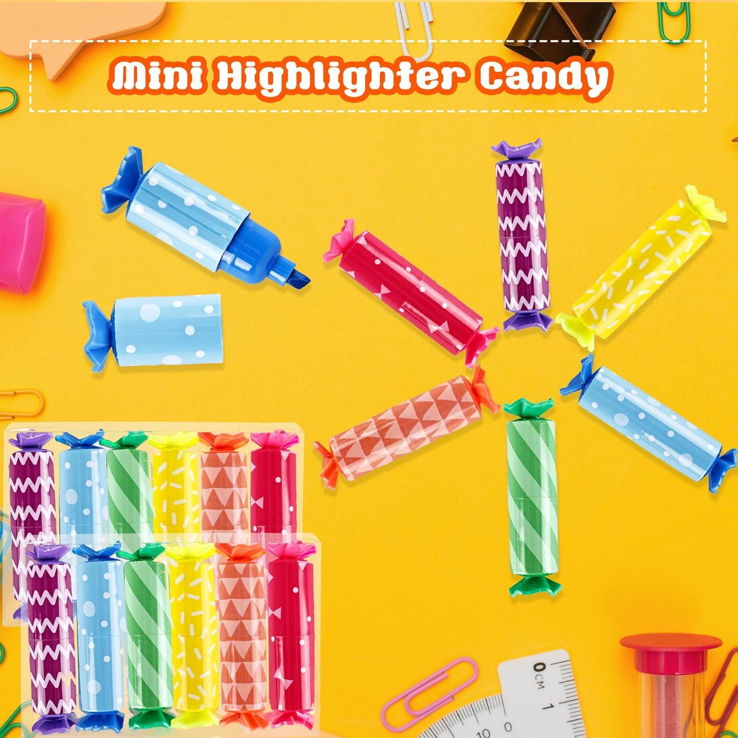 Paquete de 60 Mini Resaltadores Norcoin Multicolor Punta Chisel