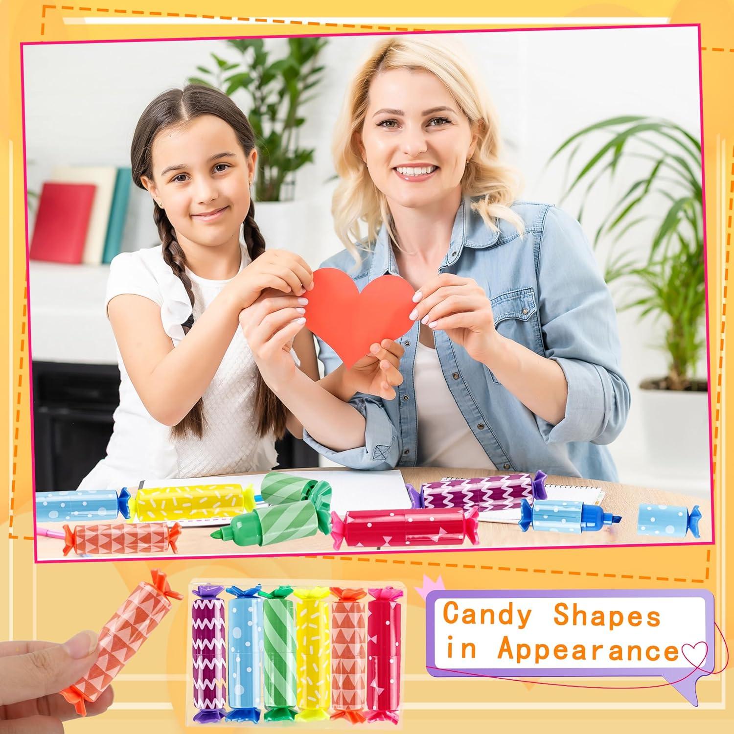 Paquete de 60 Mini Resaltadores Norcoin Multicolor Punta Chisel