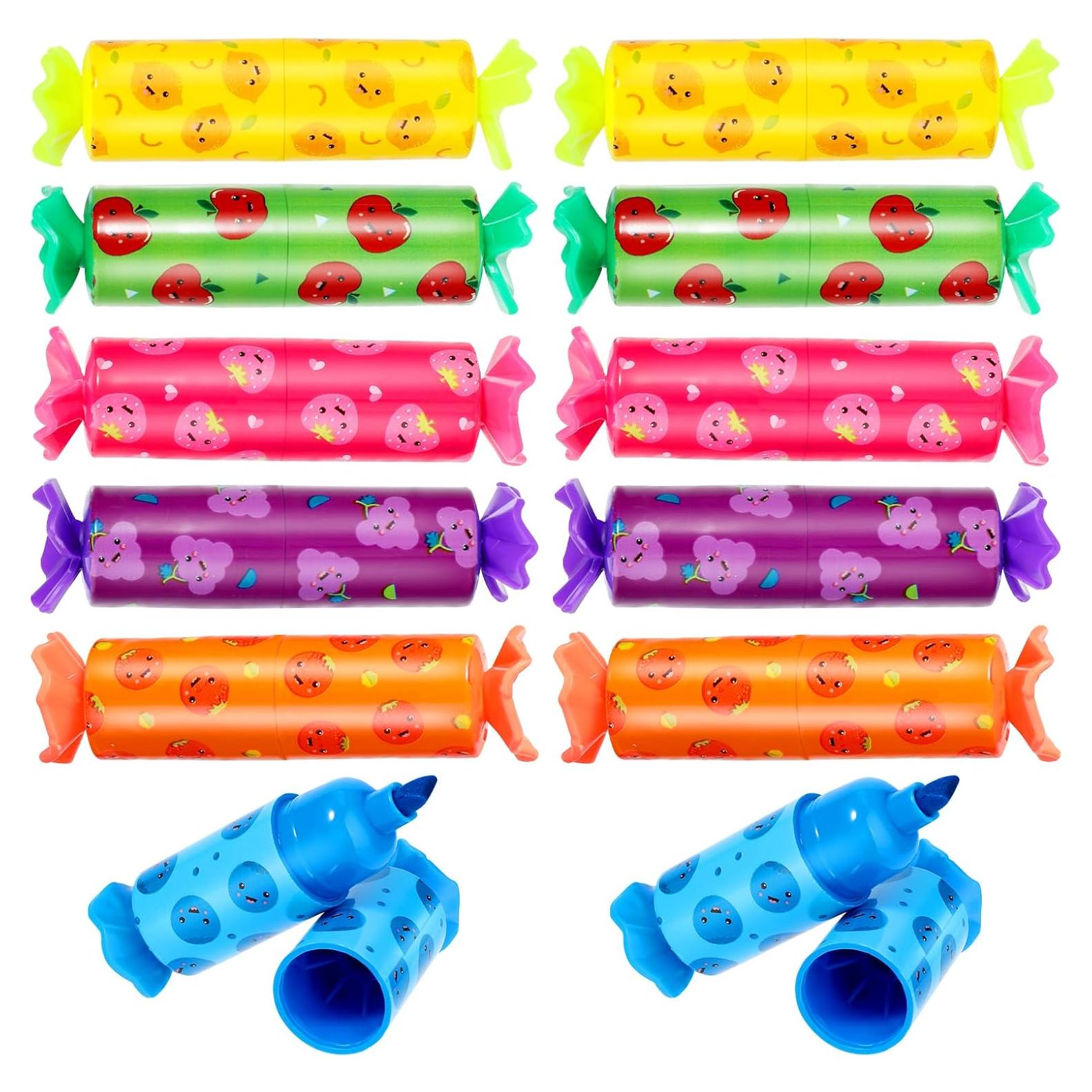 Mini Marcadores Fluorescentes GEEHUA, 12 Piezas Multicolor