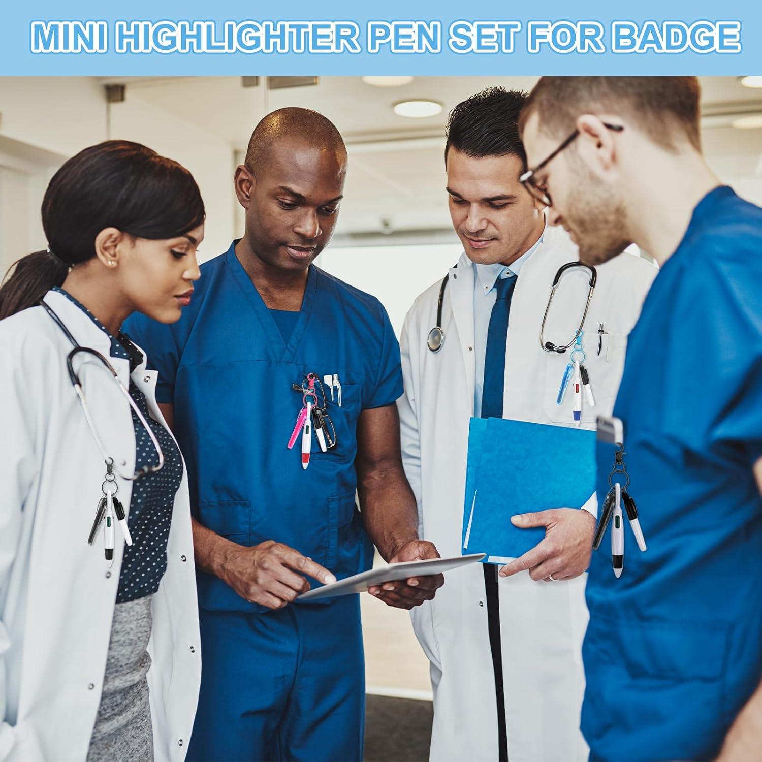 Mini Marcador Resaltador PATIKIL 2 Pcs Amarillo Verde Clip