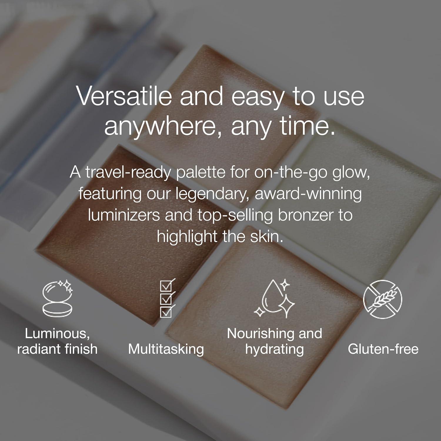 Paleta de Maquillaje RMS Beauty Glow Quad Mini - Iluminador y Rubor