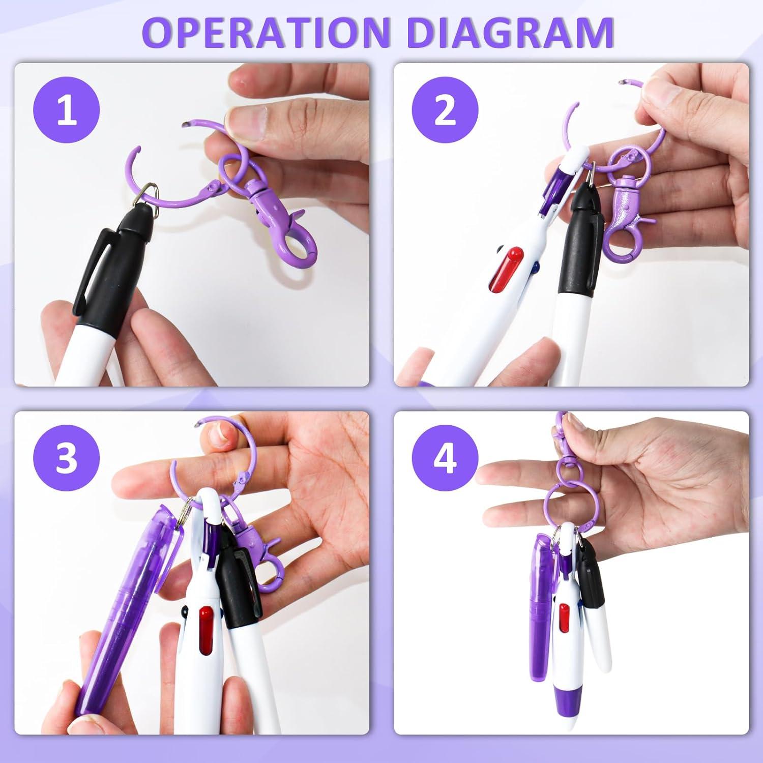 Juego de bolígrafos para enfermera AEDOVE, 24 piezas multicolor