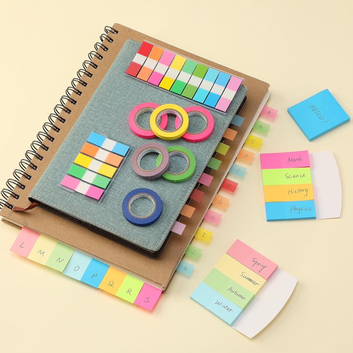 Juego de Notas Adhesivas y Cinta Resaltadora Mr. Pen 280 Piezas