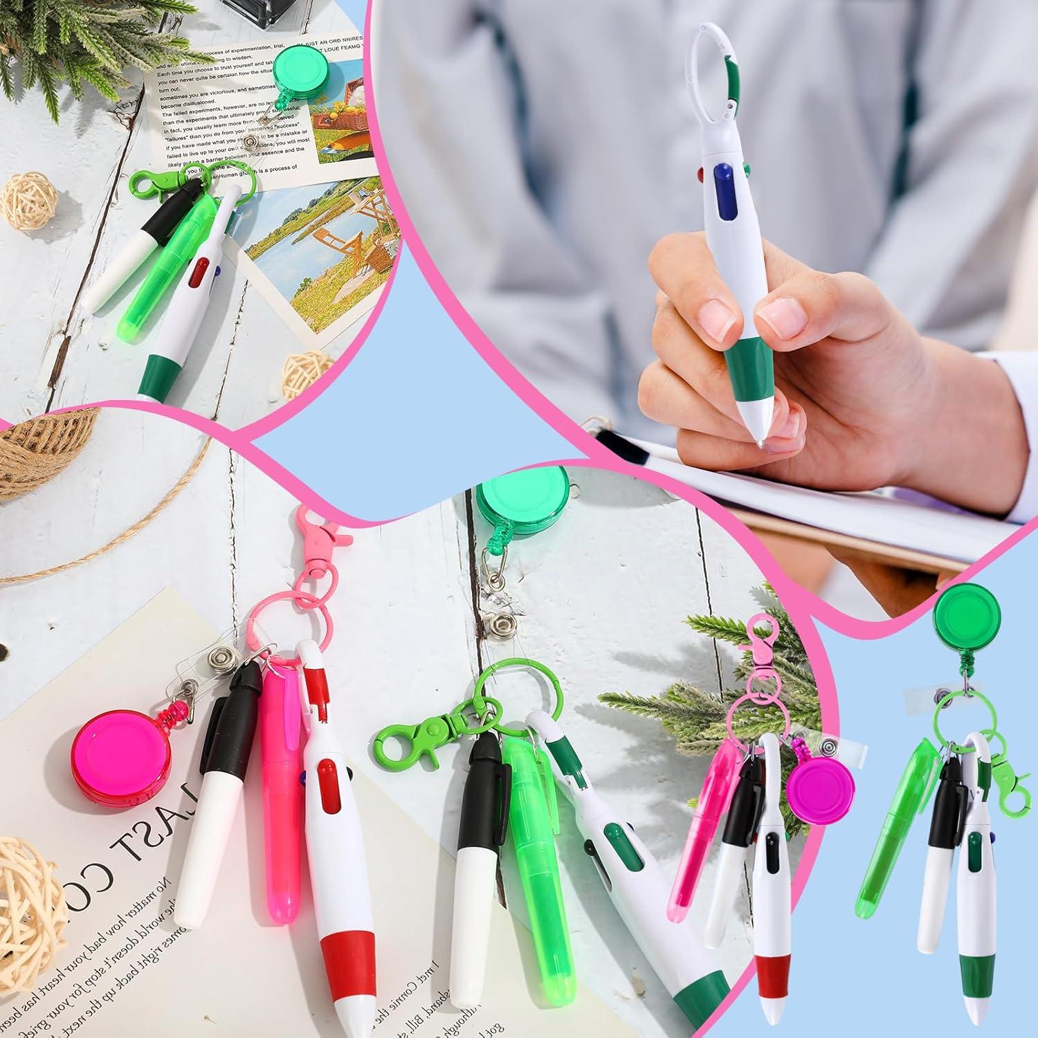 Conjunto 10 Piezas Plumas de Enfermera Whaline Rosa Verde