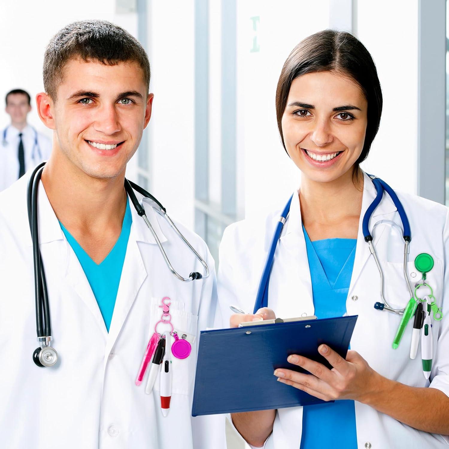 Conjunto 10 Piezas Plumas de Enfermera Whaline Rosa Verde