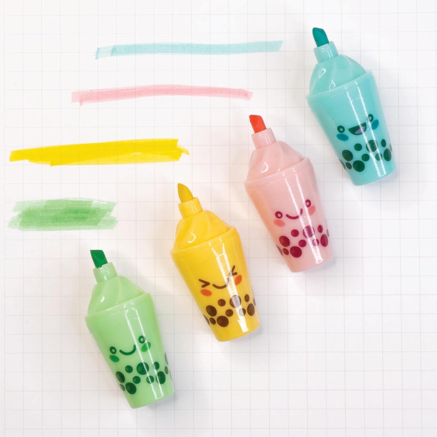 Marcadores Fluorescentes Raymond Geddes Boba Tea 24 Pzas Punta Chisel