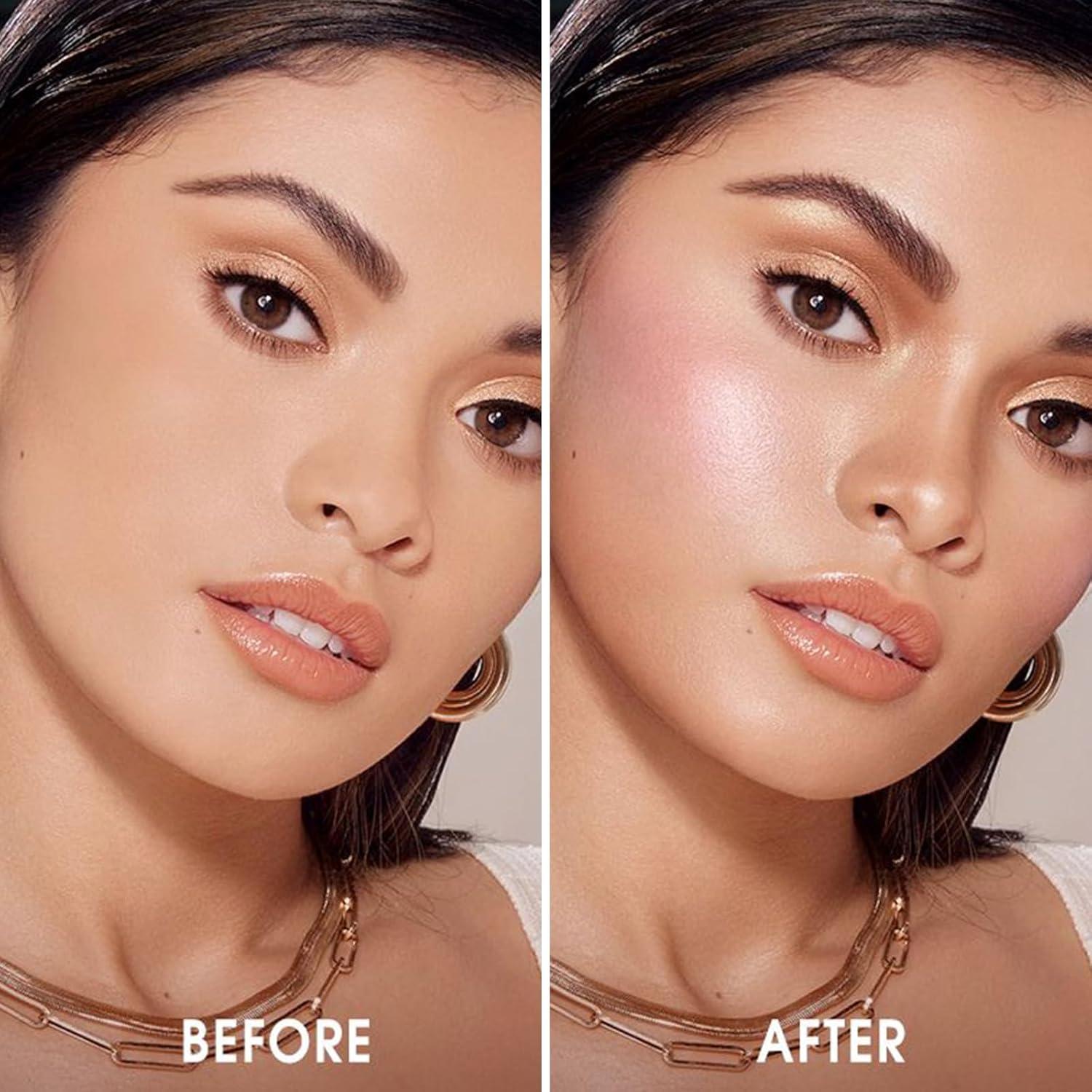 Paleta de Maquillaje Color Nymph 3 en 1 Rubor Contorno Iluminador