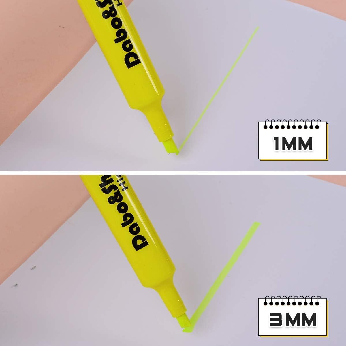 Set de 24 Marcadores Fluorescentes Dabo&Shobo - Tinta Rápido Secado