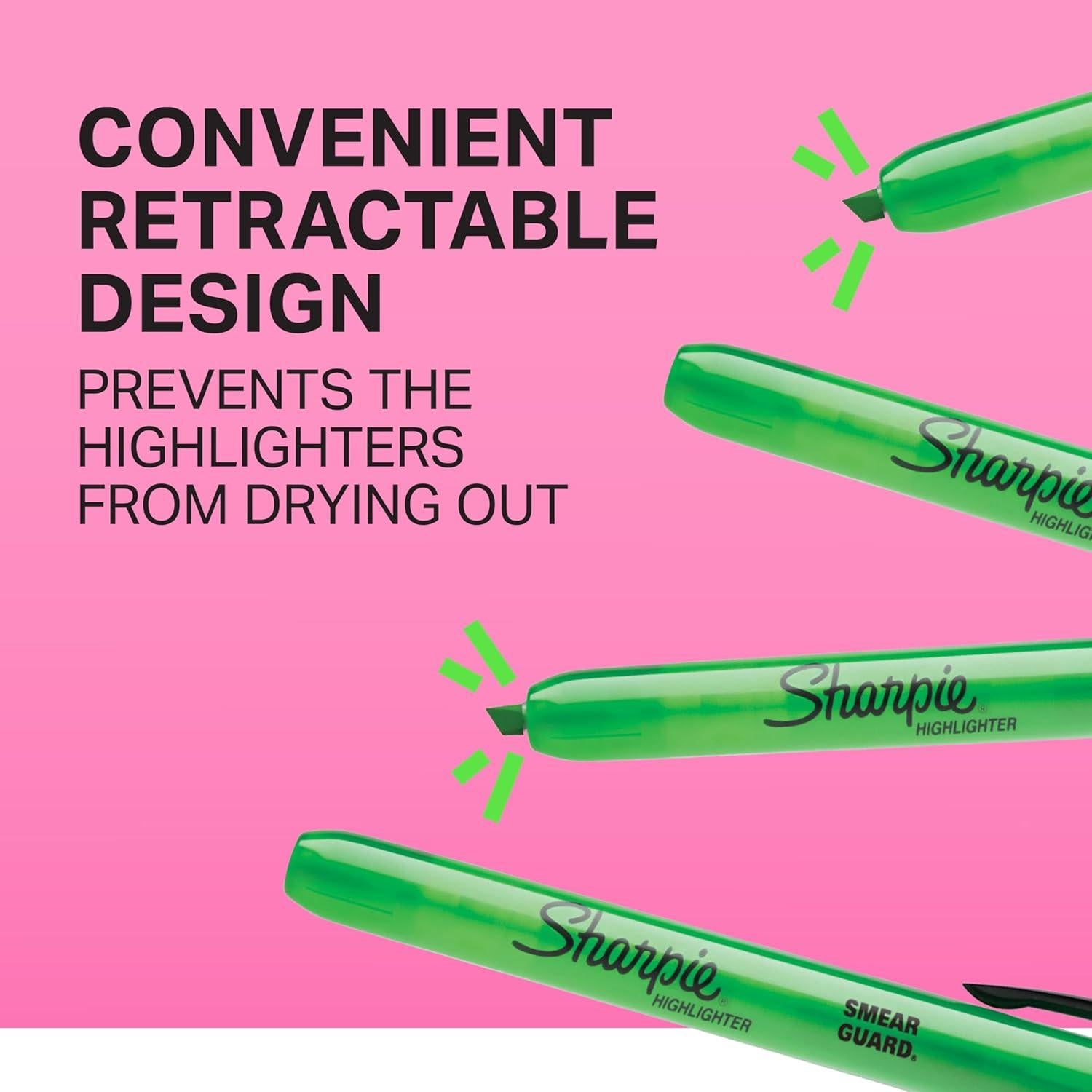 Juego de Marcadores Fluorescentes Sharpie 8 Colores Punta Cincel