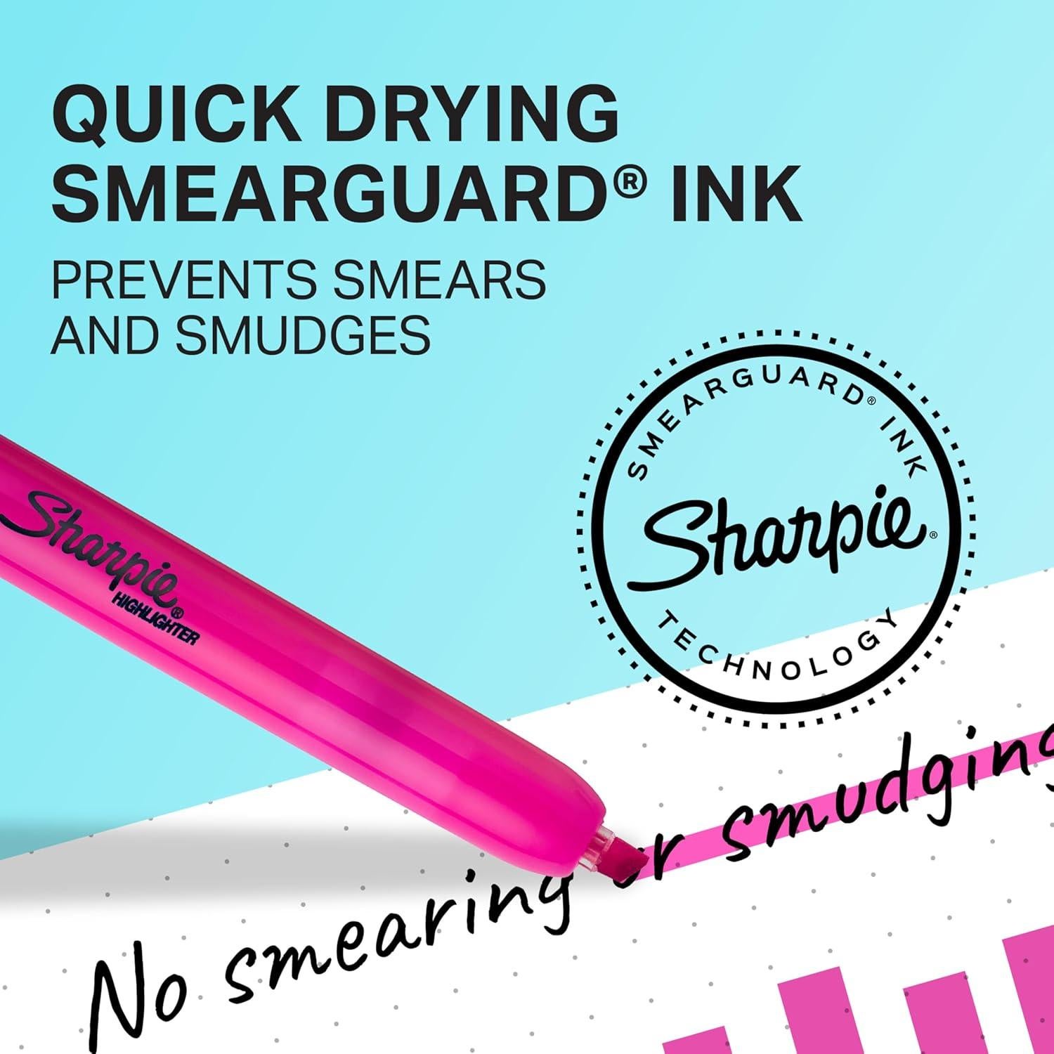 Juego de Marcadores Fluorescentes Sharpie 8 Colores Punta Cincel