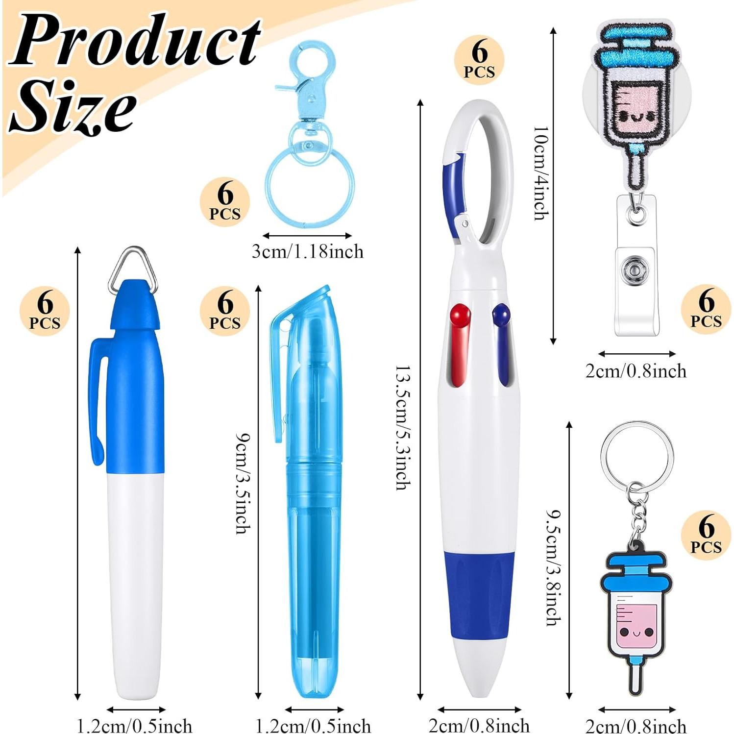 Juego de 36 Bolígrafos de Enfermería Henoyso con Carretes