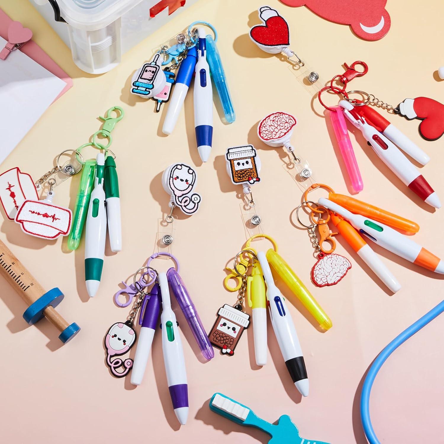 Juego de 36 Bolígrafos de Enfermería Henoyso con Carretes