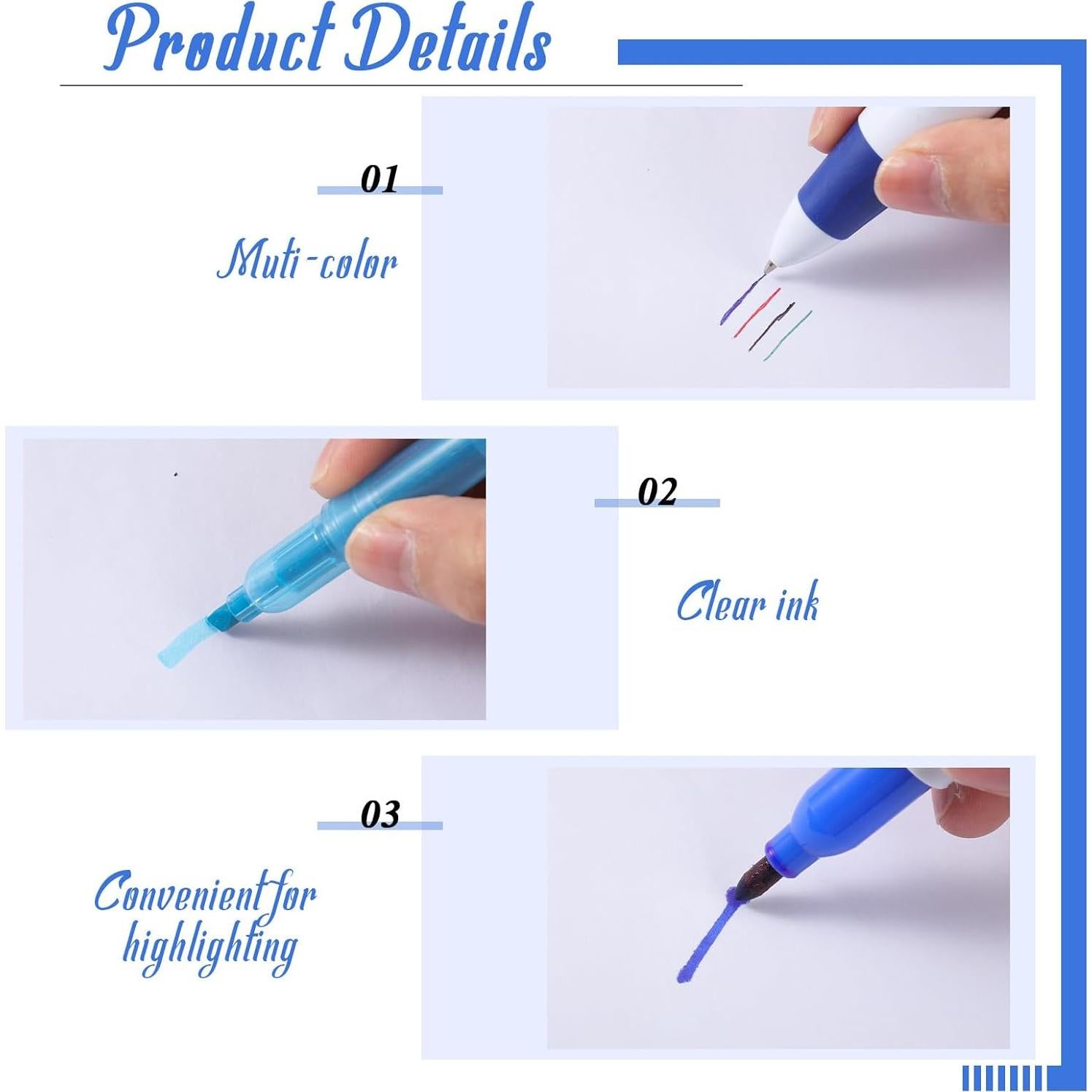 Set de 36 Marcadores y Bolígrafos Geyoga para Enfermería