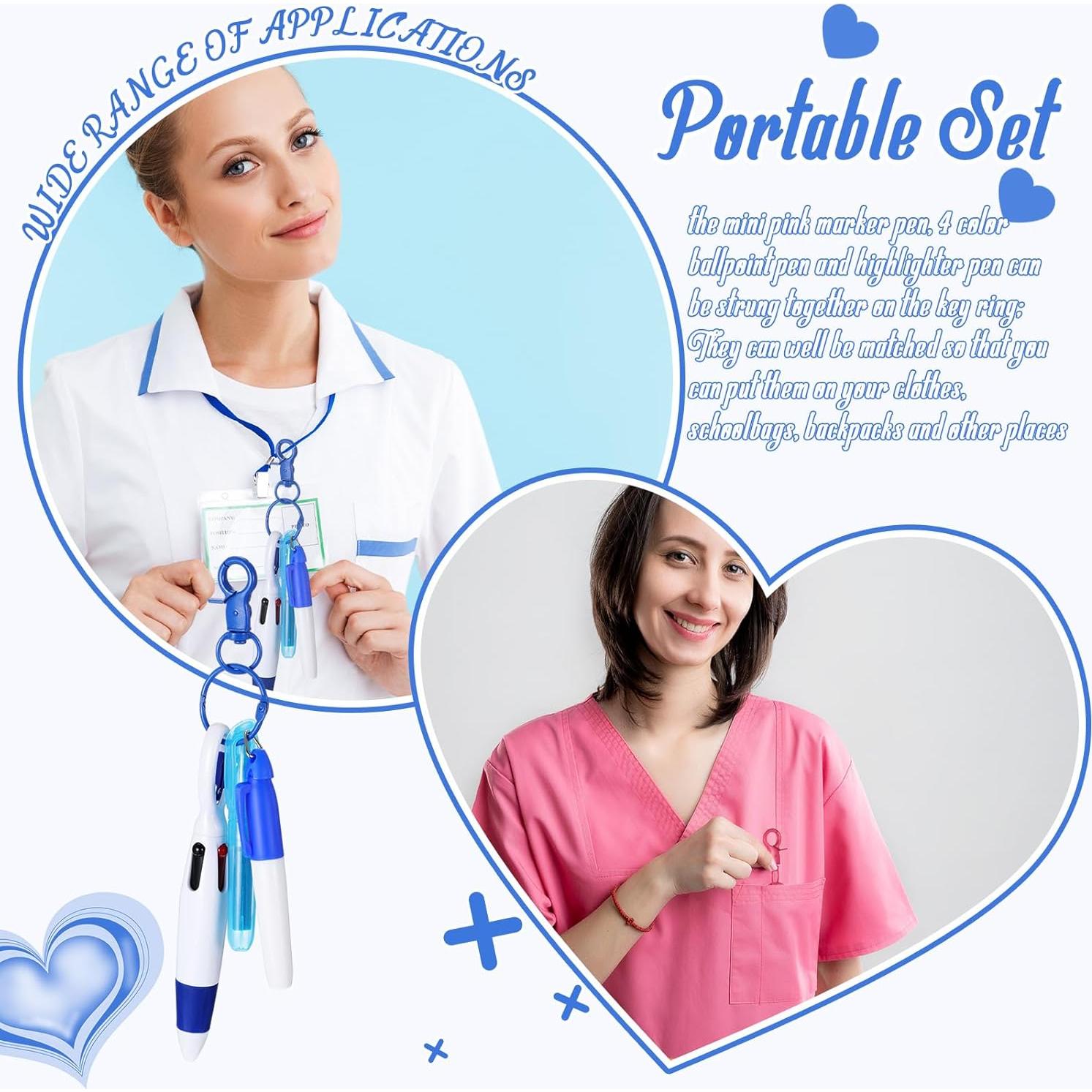 Set de 36 Marcadores y Bolígrafos Geyoga para Enfermería