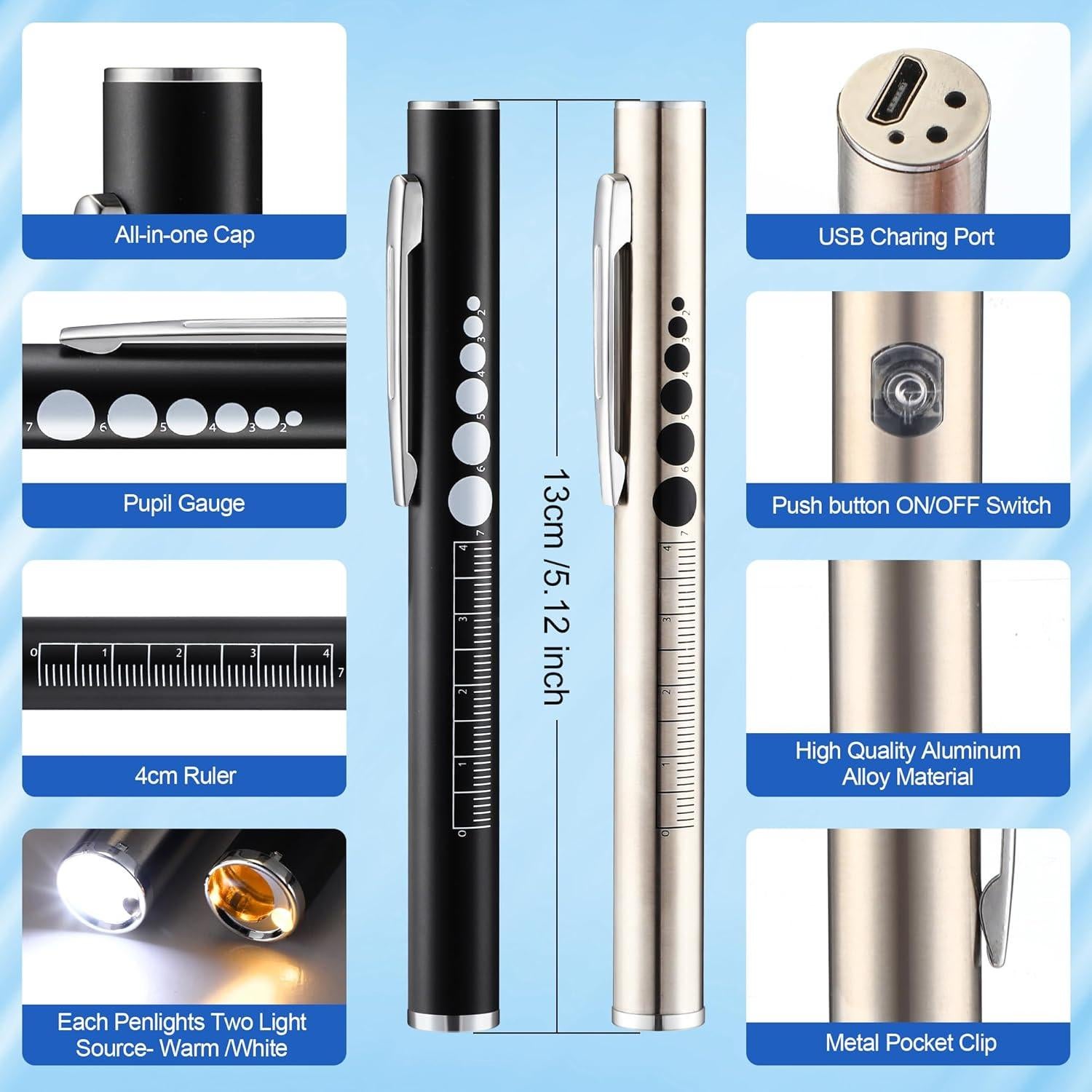 Kit de Herramientas para Enfermeras Enhon 6 Piezas Azul