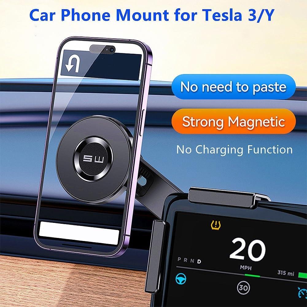 Soporte Magnético para Teléfono Tesla Model 3/Y - Ajustable