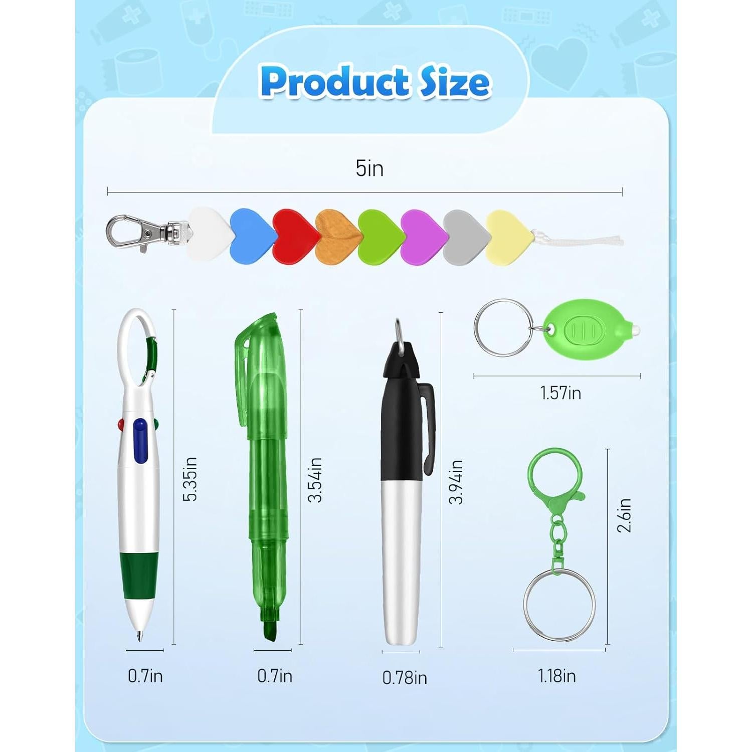 Conjunto de bolígrafos de enfermera Plifal - Verde