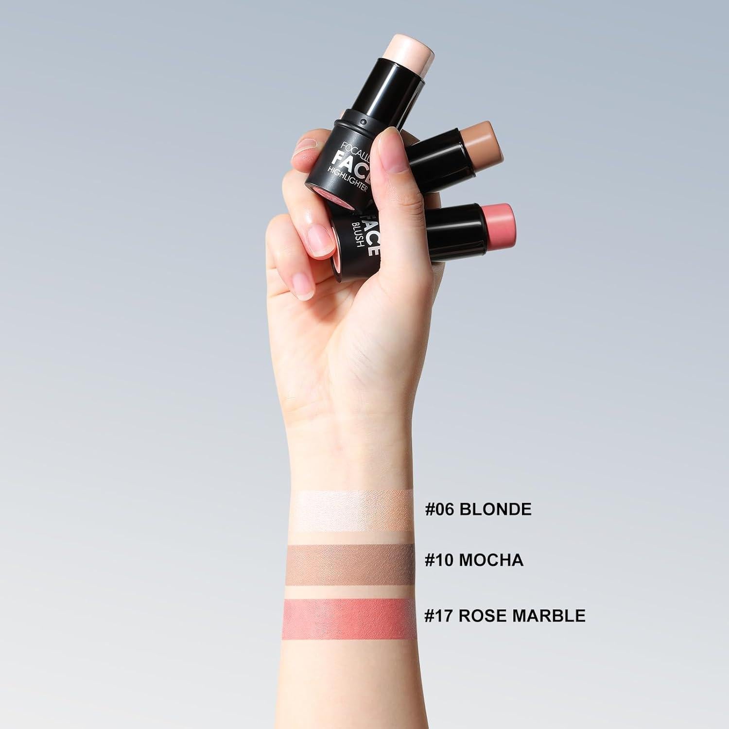 Kit de Contorno en Crema FOCALLURE 3 Pcs LUZ-MEDIO