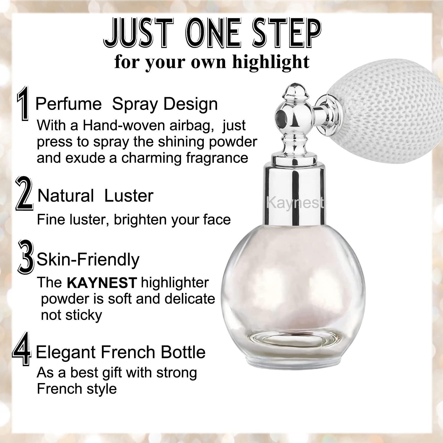 Spray Iluminador Kaynest Blanco Perla 60g - Maquillaje Brillante