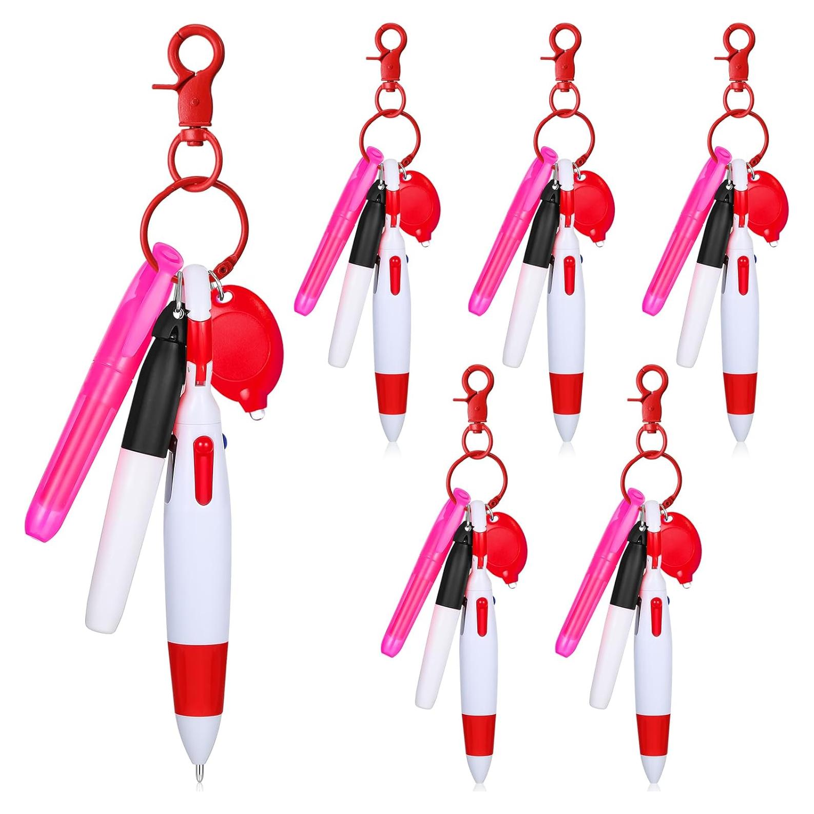30 Piezas Bolígrafos Retráctiles y Mini Resaltadores Chinco