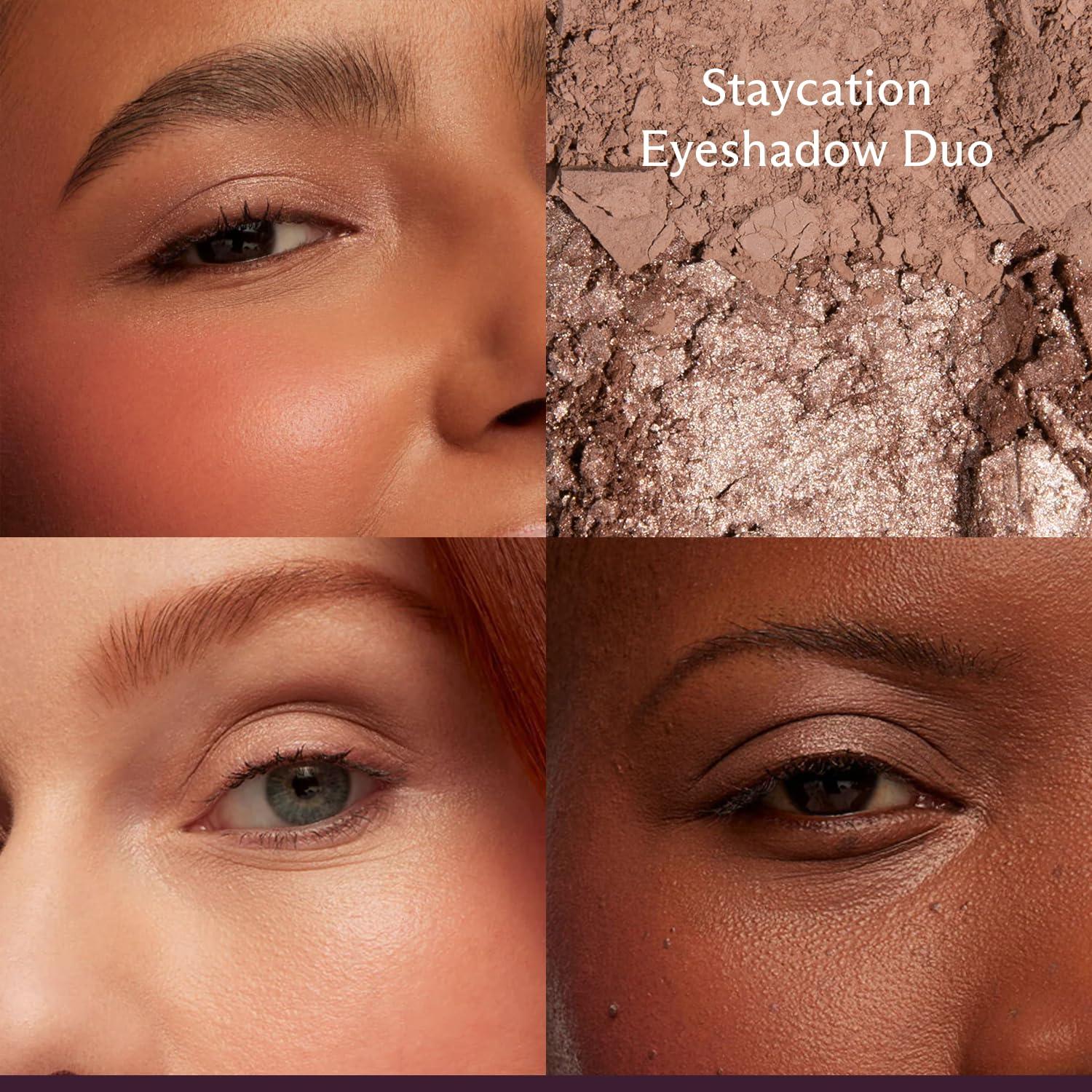 Kit de Maquillaje de Viaje 4-en-1 Subtl Staks - Sombras, Polvo, Iluminador, Labios