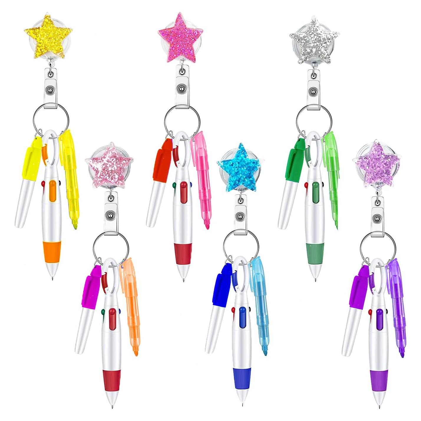 Kit de bolígrafos de enfermera Mivofun 6 piezas con brillo