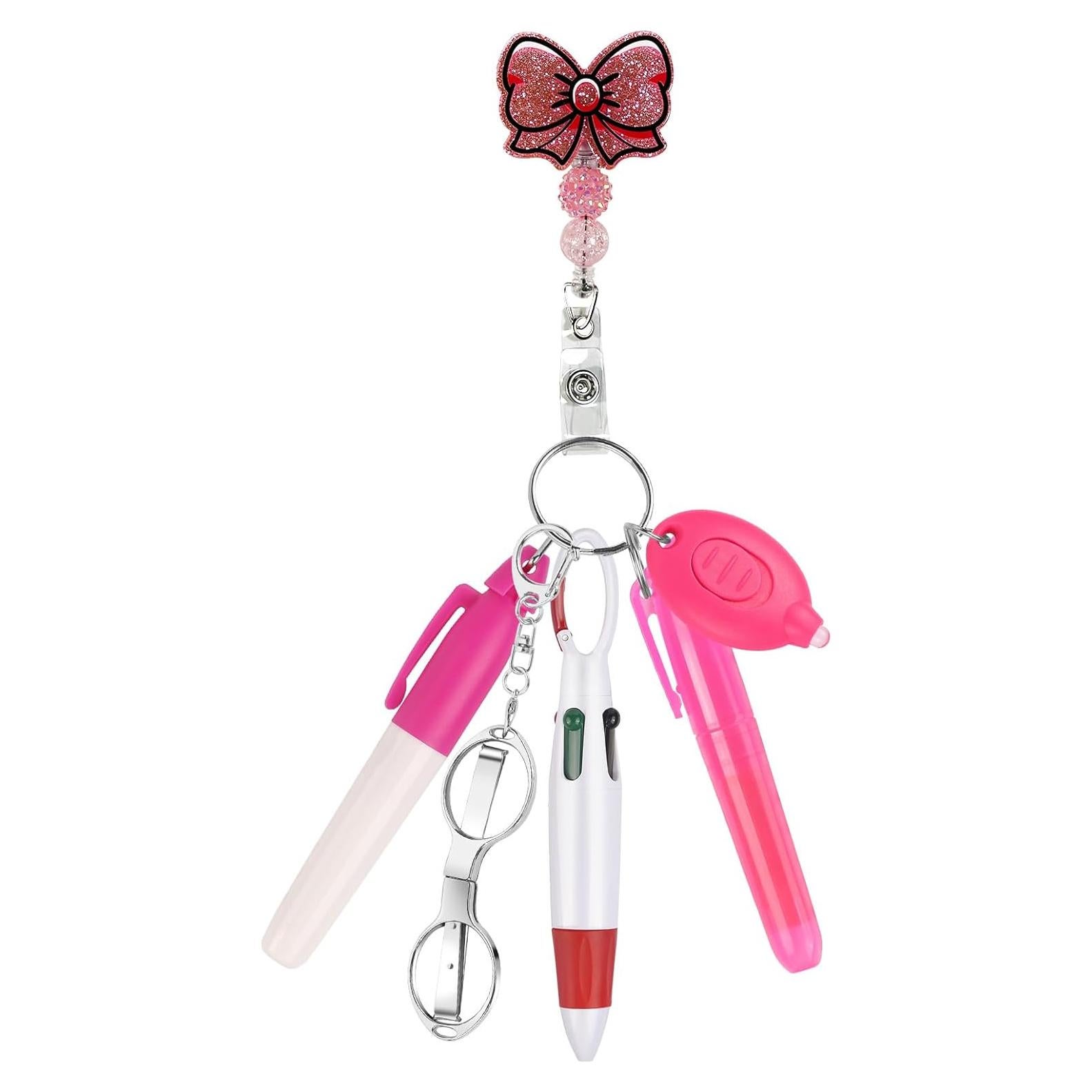 Set de Accesorios de Insignia de Enfermera Uaimvie 6 Pcs Lazo Rosa