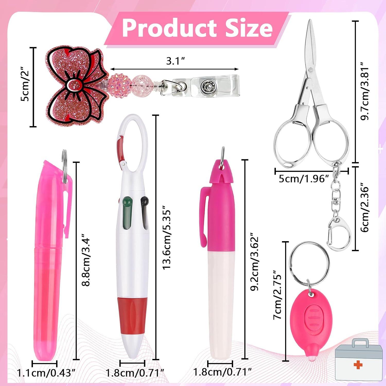 Set de Accesorios de Insignia de Enfermera Uaimvie 6 Pcs Lazo Rosa