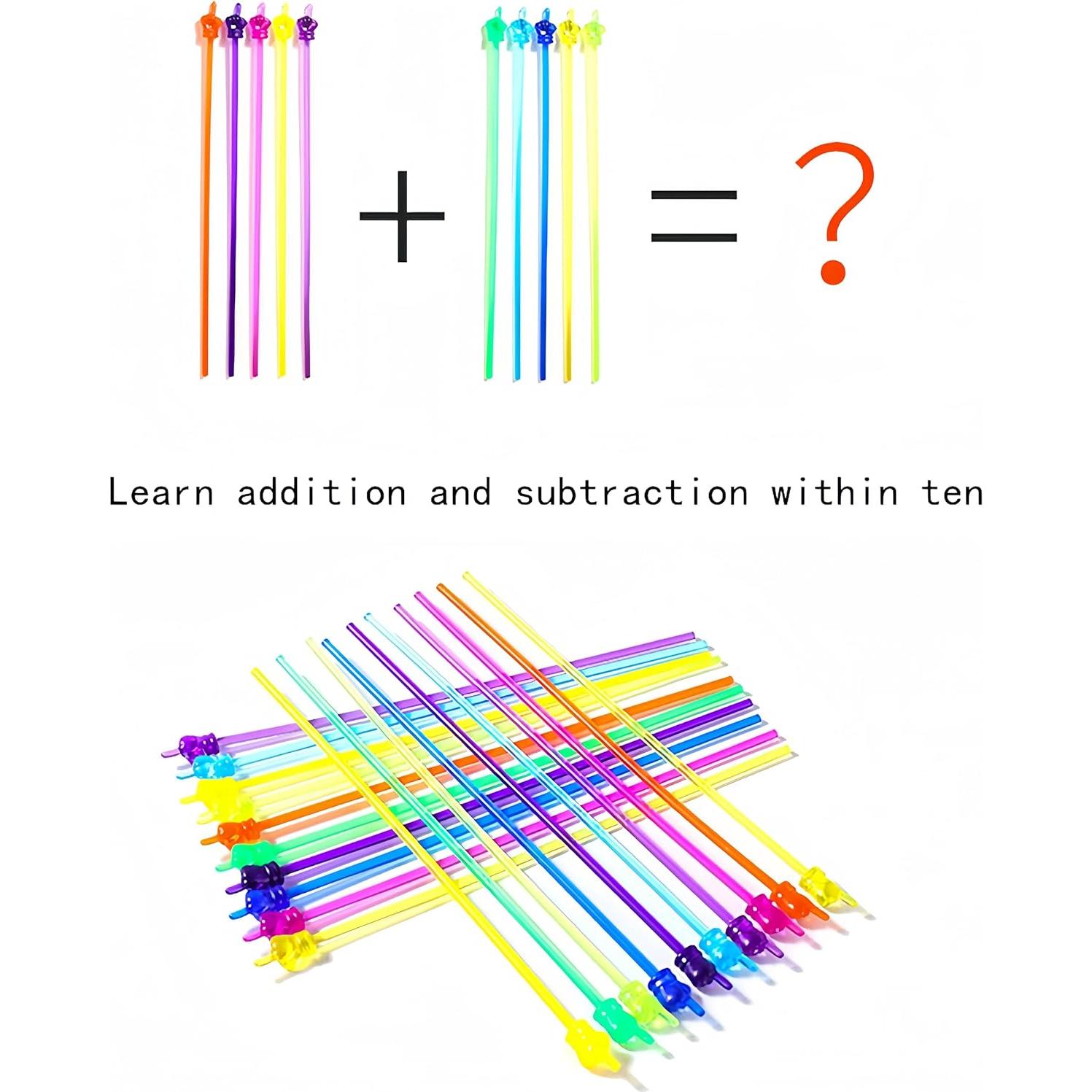 10 Palos de Lectura DOLANFYE para Niños 30 cm Coloridos