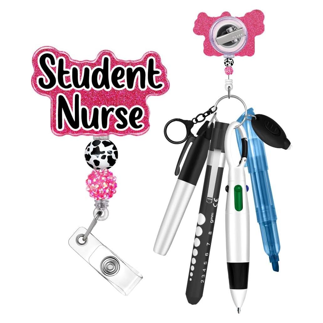 Conjunto de bolígrafos Plifal para enfermeras - 4 piezas con soporte
