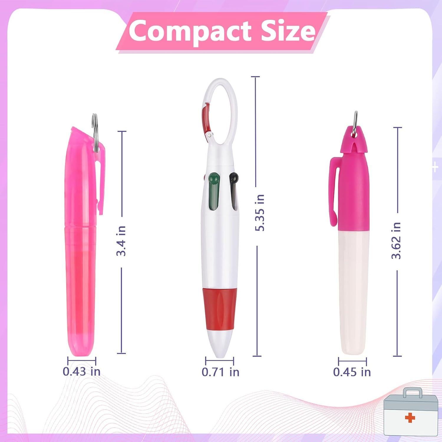 Set de Accesorios para Enfermeras Uaimvie - 2 Paquetes Rosa y Púrpura