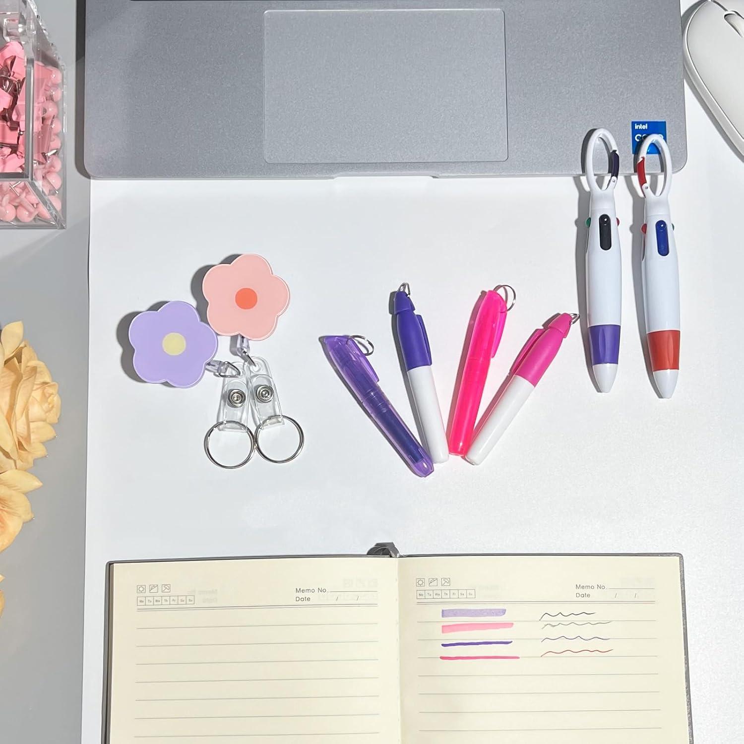 Set de Accesorios para Enfermeras Uaimvie - 2 Paquetes Rosa y Púrpura