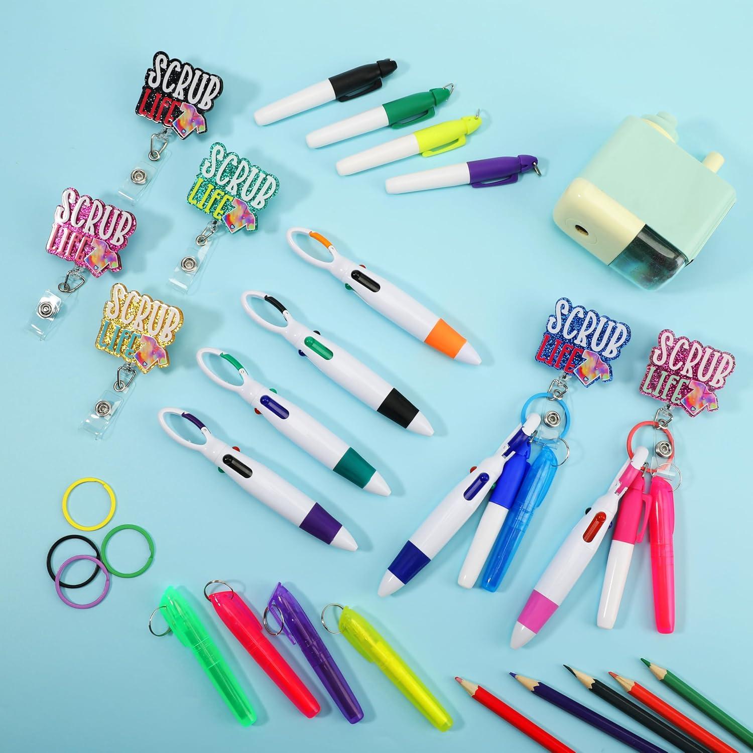 Juego de Insignia Retráctil y Bolígrafos Hotlea Verde