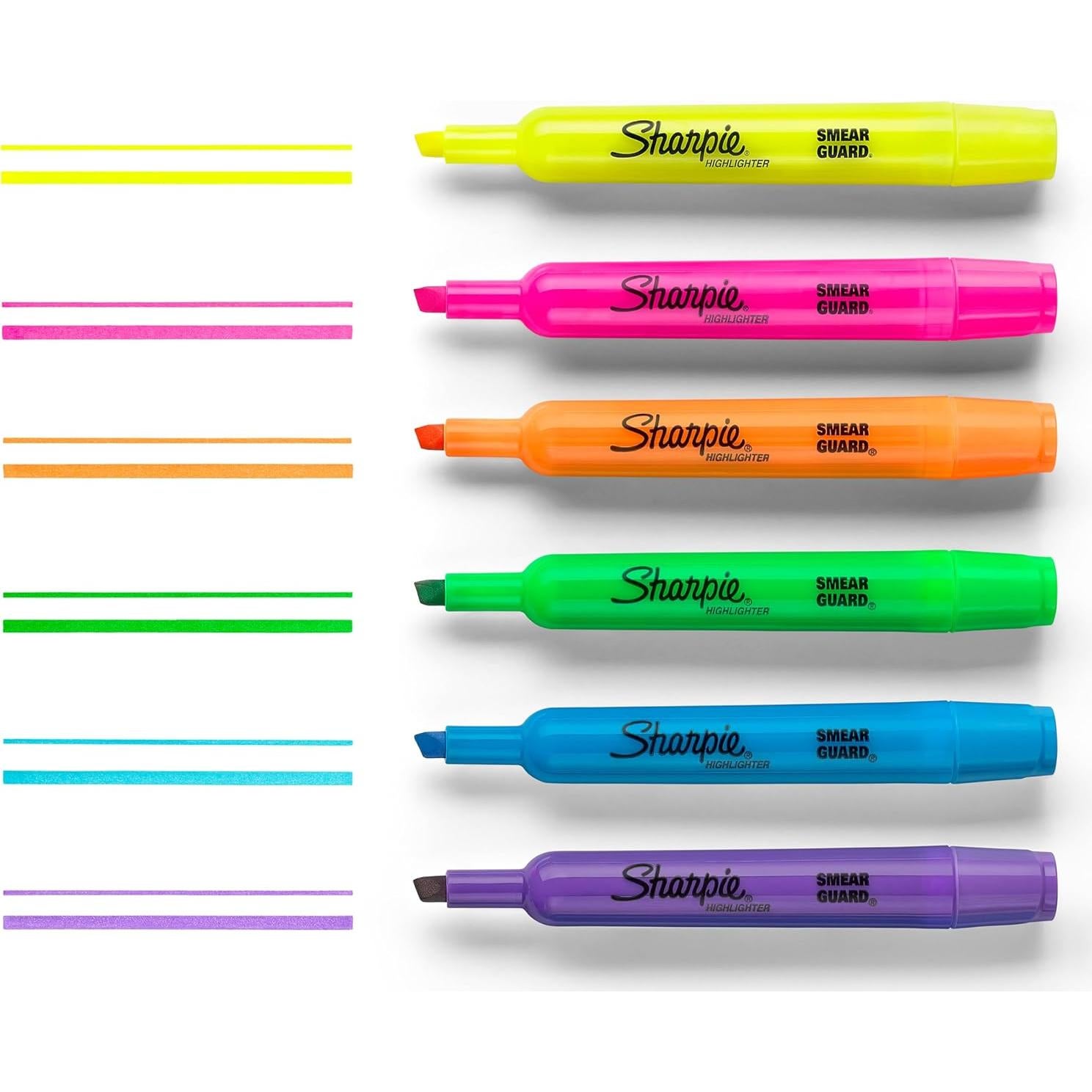 Marcadores Fluorescentes Sharpie Amarillo Punta Cincel 36 Unidades