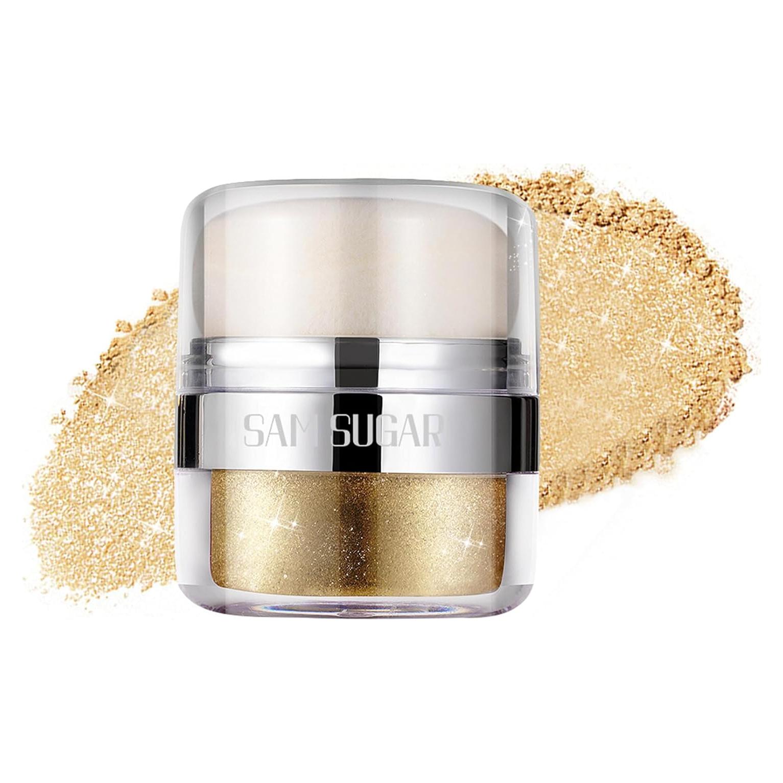 Polvo Iluminador Brillante Afmicat 32g Oro - Maquillaje Facial y Corporal